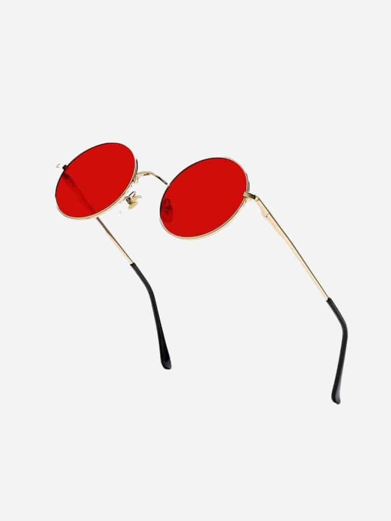 red lennon sunglasses circle